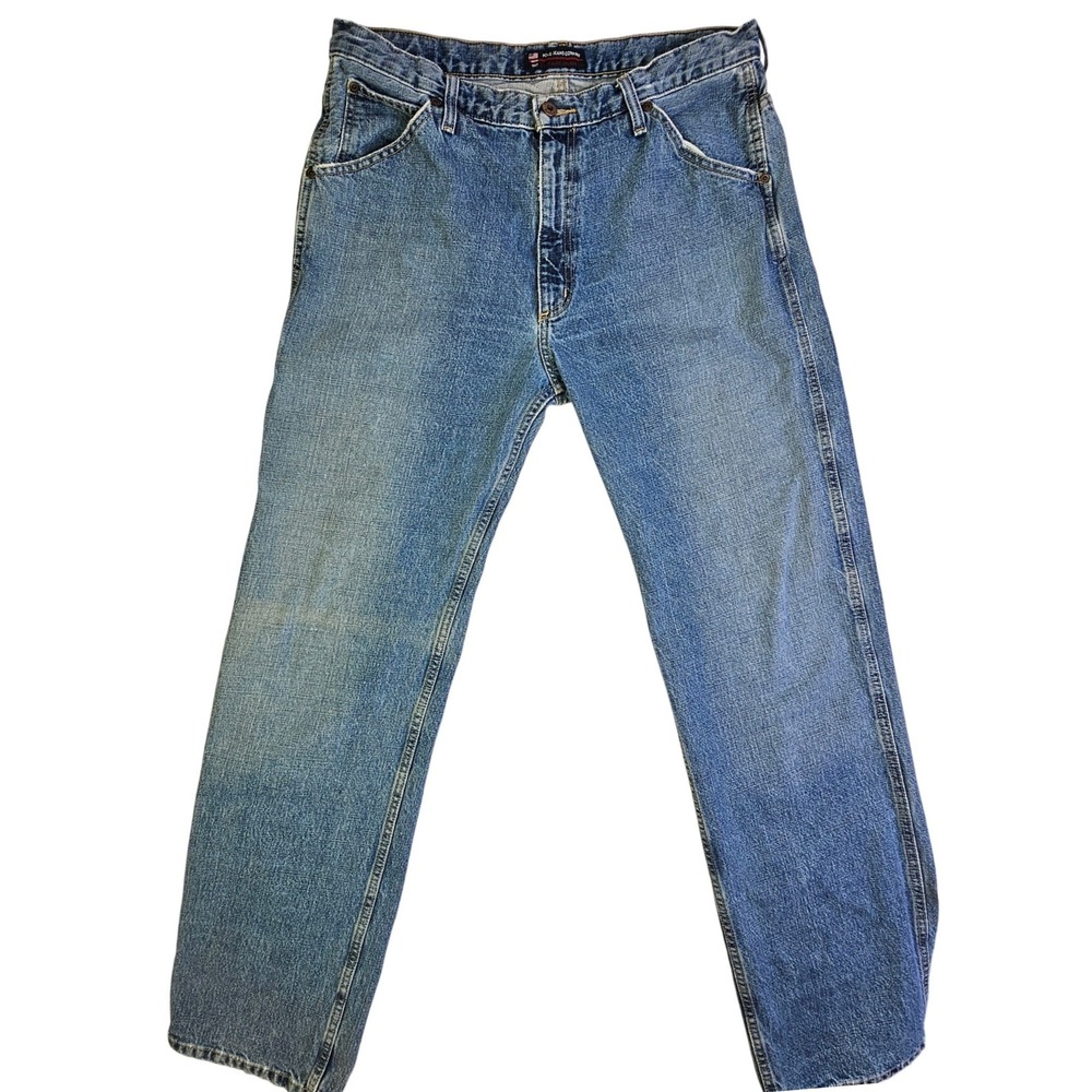 Polo Jeans Co Ralph Lauren Mens Carpenter Jeans Blue Medium Wash 35x33.5 Utility